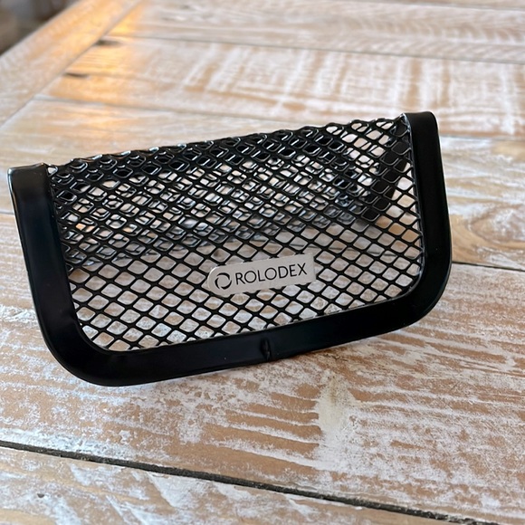 Rolodex Mesh Business Card Holder, Black - Picture 5 of 6